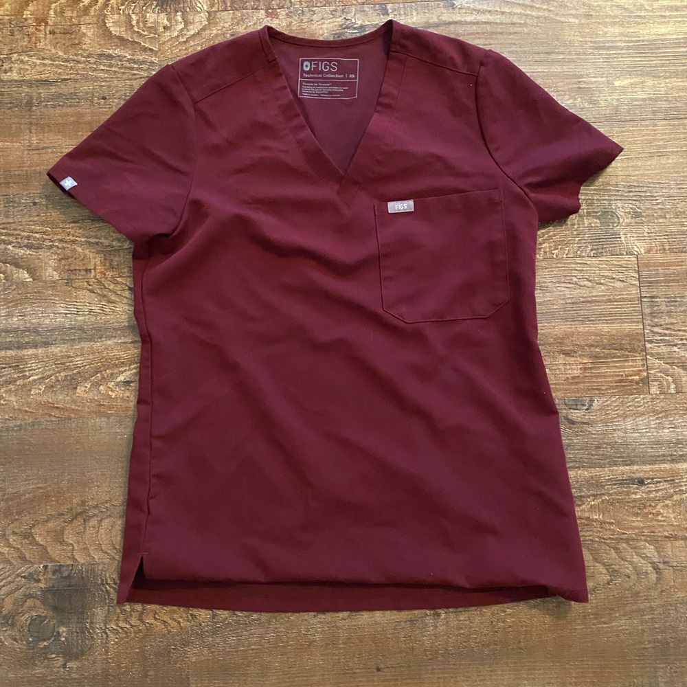 Figs Catarina top Burgundy